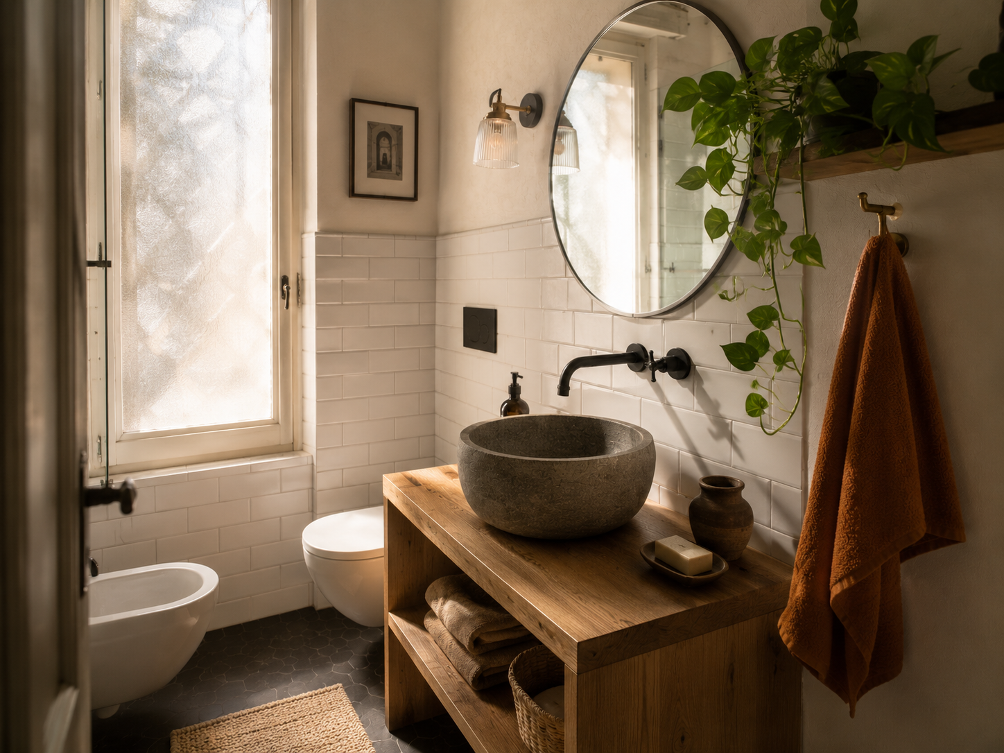 Bagno moderno ristrutturato Torino